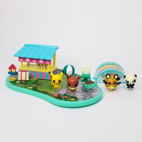 tomy Other - Rare Pokemon Garden Adventures Playset 2017 TOMY Miniature Dollhouse Pikachu
